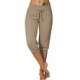 thumbnail image 1 of Womens Capri Loose Drawstring Short Pants Lounge Joggers Pants, 1 of 6
