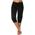 thumbnail image 1 of Womens Capri Loose Drawstring Short Pants Lounge Joggers Pants, 1 of 5