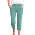 thumbnail image 1 of Womens Capri Pants,Women's Capri Pants Stretch Business Work Capris Casual Straight Leg Office Dress Pants Summer Pants, 1 of 9
