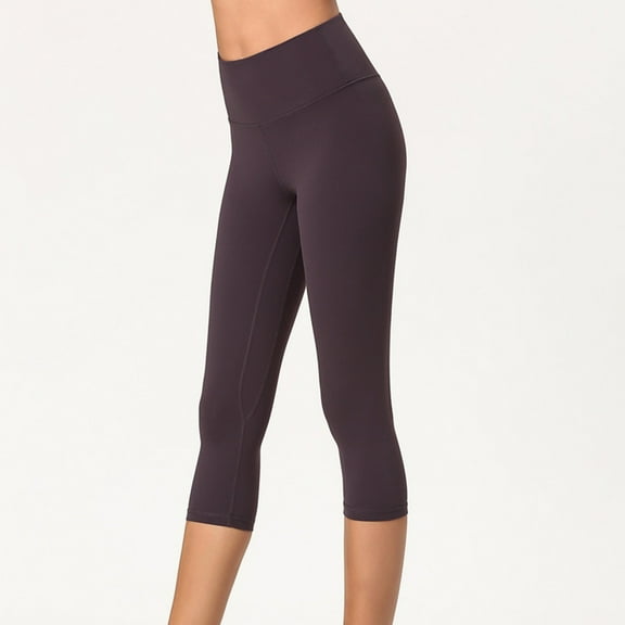 Womens Capris Leggings for Women Athletic Workou Quick Qry Yoga Pants High Waist Cropped Yoga Leggings