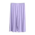 thumbnail image 1 of Womens Capris Lounge Pants Soft Modal Comfy Summer Pajamas Loose Elastic Waist Pj Bottoms Cropped Sleepwear Trousers, 1 of 1