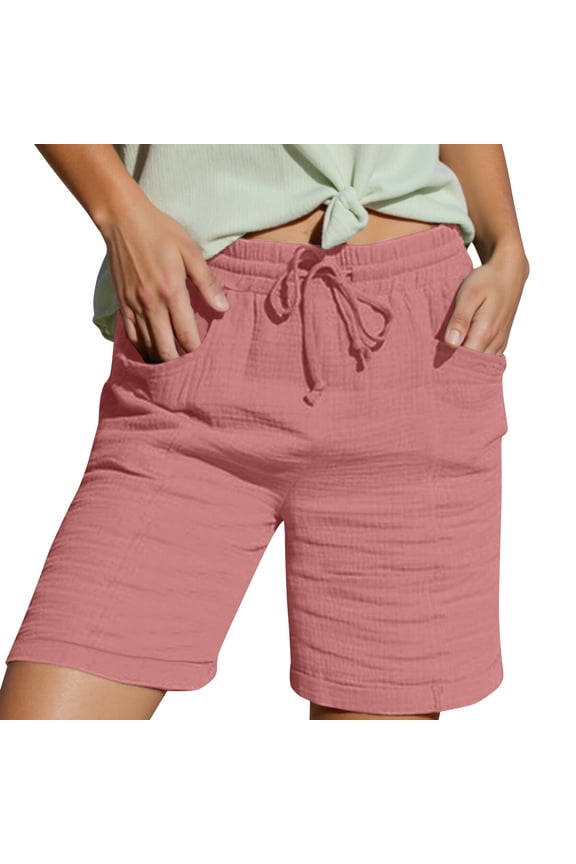 Womens Capris Women Straight Leg Casual Pants High Waist Sports Loose Shorts Casual Fashion Pants Leopard Print Women Ruffle High Waist Pencil Slim with Bow Tie Belt Extra Long Dress for Tall Red S