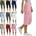 thumbnail image 1 of Womens Capris with Pockets Loose Fit Casual Capri Pants Dressy Lightweight Cargo Pants for Hiking Work out Gym Summer Clothes Size S-2XL, 1 of 9