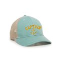 thumbnail image 1 of Womens Captain With Anchor Ponytail Mesh Back Cap, 1 of 1