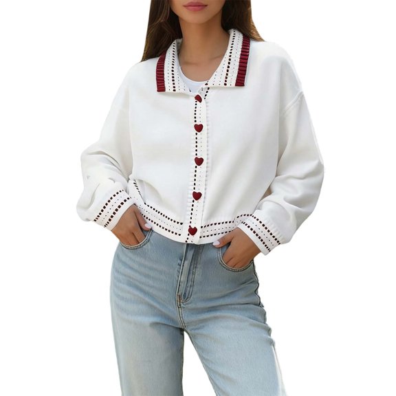 Womens Cardigan Color Open Front Knit Long Sleeve Casual Loose Fit Outwear Soft Yarn Sweater Women's Cardigans
