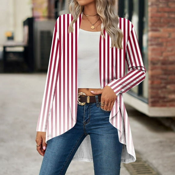 Womens Cardigan Short Sleeve Open Front Cardigans Summer Knit Lightweight Outerwear Solid Kimono Cover Up Red XXL