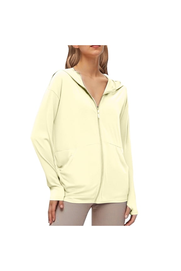 Womens Cardigan Sweaters Long Sleeve Ice Silk Solid Color Zip Up Jacket Outerwear Loose Fit Cozy Casual Lightweight Womens Sweaters