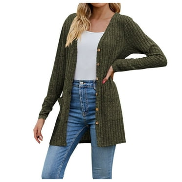 Womens Cardigans Lightweight Clearance Casual Soft Sweater Elegant Fall Solid Sweater AG L