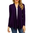 thumbnail image 1 of Womens Cardigans Lightweight Dressy Open Front Casual Long Sleeve Soft Breathable Business Fall Knitted Cardigan, 1 of 4