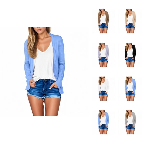 Womens Cardigans Lightweight Summer Open Front Casual Sweater For Daily Wear Versatile Style For Jeans And Relaxed Pants Cardigan Sweaters for Women