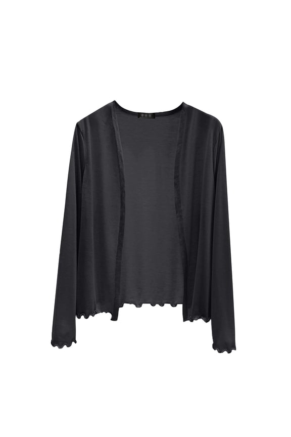 Womens Cardigans Lightweight, Yigetop Women's Thin Long Sleeved Cardigan for Women for Summer Large Size Loose Air Conditioning Shawl Exterior Exterior Light Weight Cardigan Women Grey XL