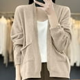 thumbnail image 1 of Womens Cardigans Short Knit Autumn Winter New Arrival Fashion Casual Open Front Shrug Coat, 1 of 4