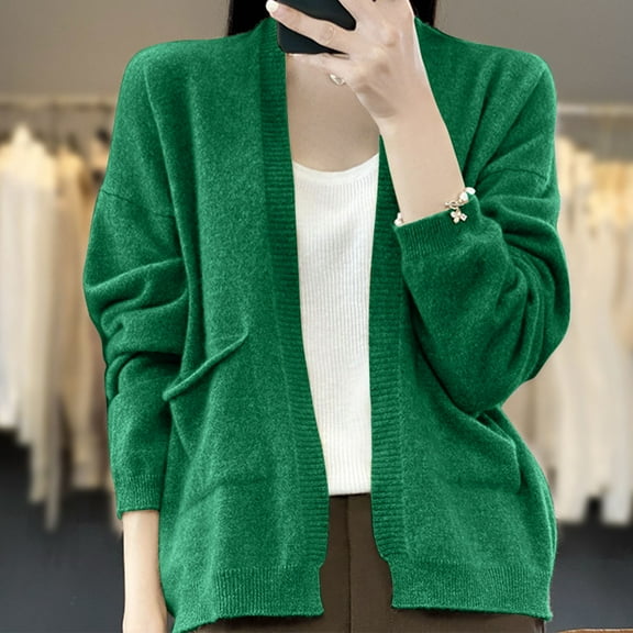 Womens Cardigans Short Knit Autumn Winter New Arrival Fashion Casual Open Front Shrug Coat