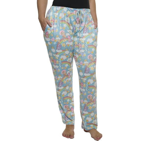 Womens Care Bears Pajama Pants Loungewear Cheer Bear Bedtime Bear Share Bear