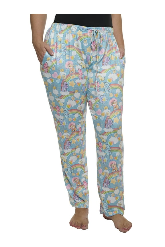 Womens Care Bears Pajama Pants Loungewear Cheer Bear Bedtime Bear Share Bear