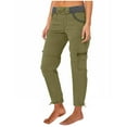 thumbnail image 1 of Womens Cargo Hiking Pants Lightweight Quick Dry Outdoor Athletic Summer Casual Loose Travel Ankle pants with Pockets, 1 of 5