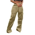 thumbnail image 1 of Womens Cargo Jeans Denim Overalls High Waisted Casual Baggy Joggers Pants Fit Workout Pants with Pockets, 1 of 5