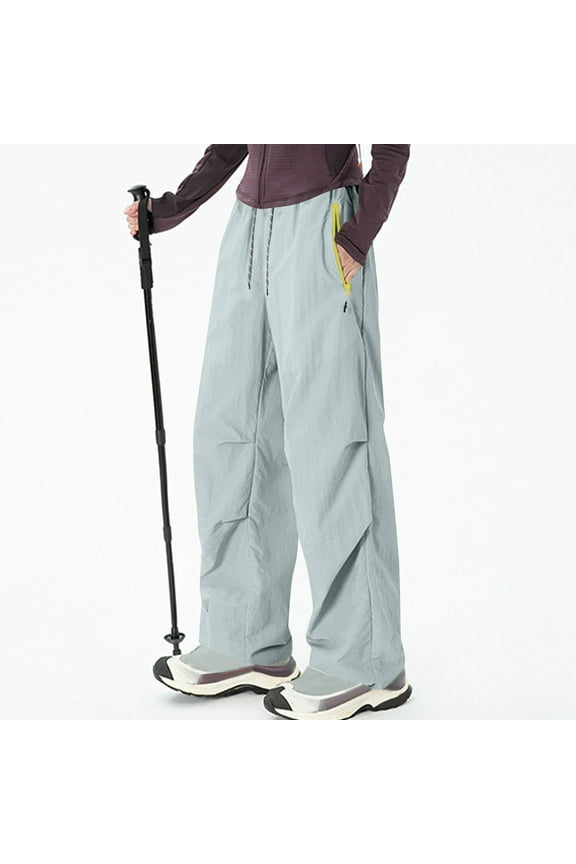 Womens Cargo Pants Petite Lightweight Waterproof Quick Dry Hiking Pants Paratrooper Trousers with Multi Pockets