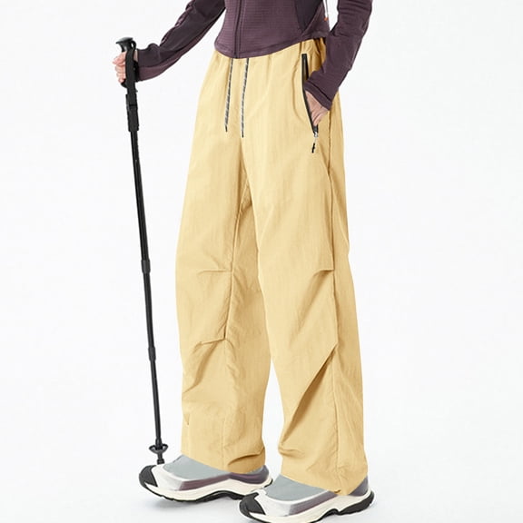 Womens Cargo Pants Petite Lightweight Waterproof Quick Dry Hiking Pants Paratrooper Trousers with Multi Pockets