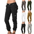 Womens Cargo Pants Plus Size Casual Cargo Pants Hippie Punk Trousers Streetwear Jogger with