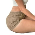 thumbnail image 1 of Womens Cargo Shorts Elastic Shorts Y2k Slim Fit Cargo Shorts for Harajuku Streetwear Khaki M, 1 of 3