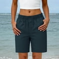thumbnail image 1 of Womens Cargo Shorts High Waisted Button Quick Dry Athletic Shorts Lightweight Running Summer Hiking Shorts with Pockets, 1 of 9