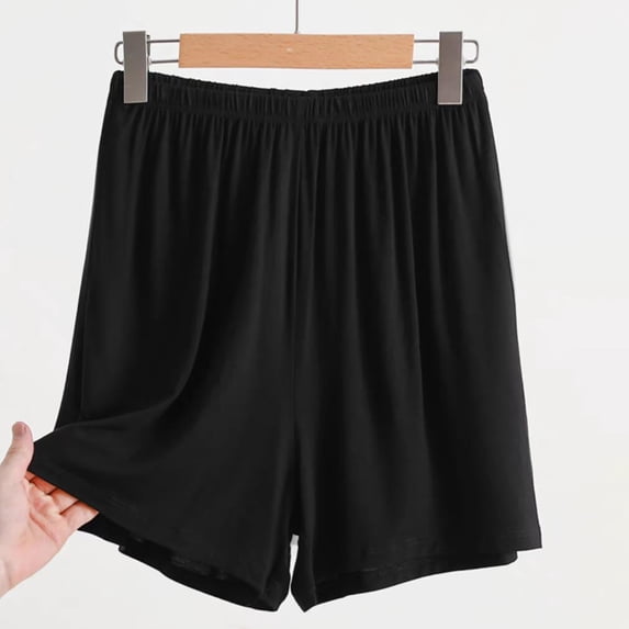 Womens Cargo Shorts JIANLAI Casual Long Knee Length High Waisted Stretch Wide Leg Relaxed Fit XL-3XL Black