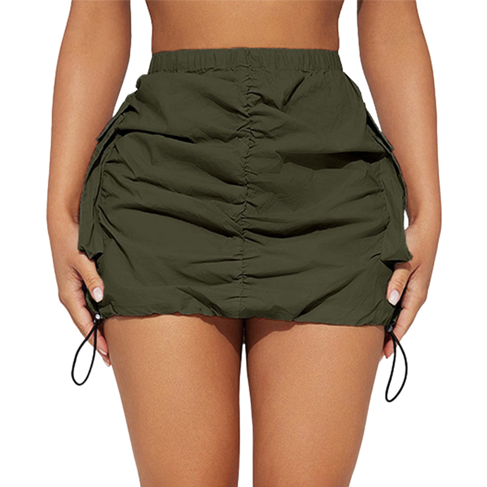 Womens Cargo Skirt Casual Summer High Waisted Bodycon Pencil Womens Cargo Skirt Casual Summer High Waisted Bodycon Pencil
