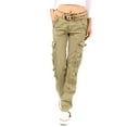 thumbnail image 1 of Womens Cargo Utility Work Hiking Army Military Multi Pockets Combat Casual Pants, 1 of 4