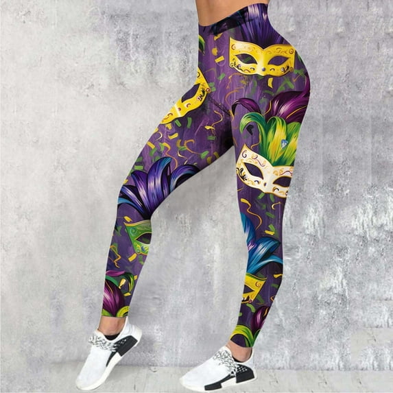 Womens Carnival Colorful Printing Feather Casual Tight Lifting Leggings Pants Extra Long Leggings for Tall Women Thick Leggings for Women Teacher Skirt Work Leggings for Women plus Size Gothic