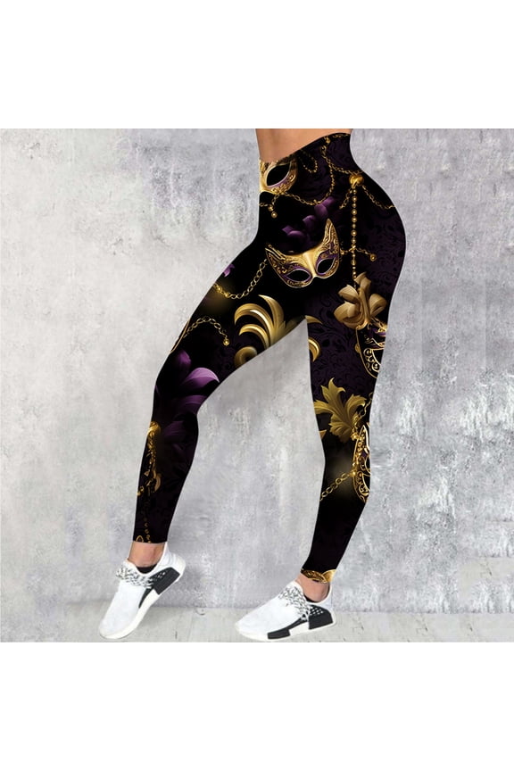 Womens Carnival Colorful Printing Feather Casual Tight Lifting Leggings Pants Maternity Outfits Yoga Legging Leggings with Skirt for Women plus Size Womens Athletic Leggings Sweat Pants Women Casual
