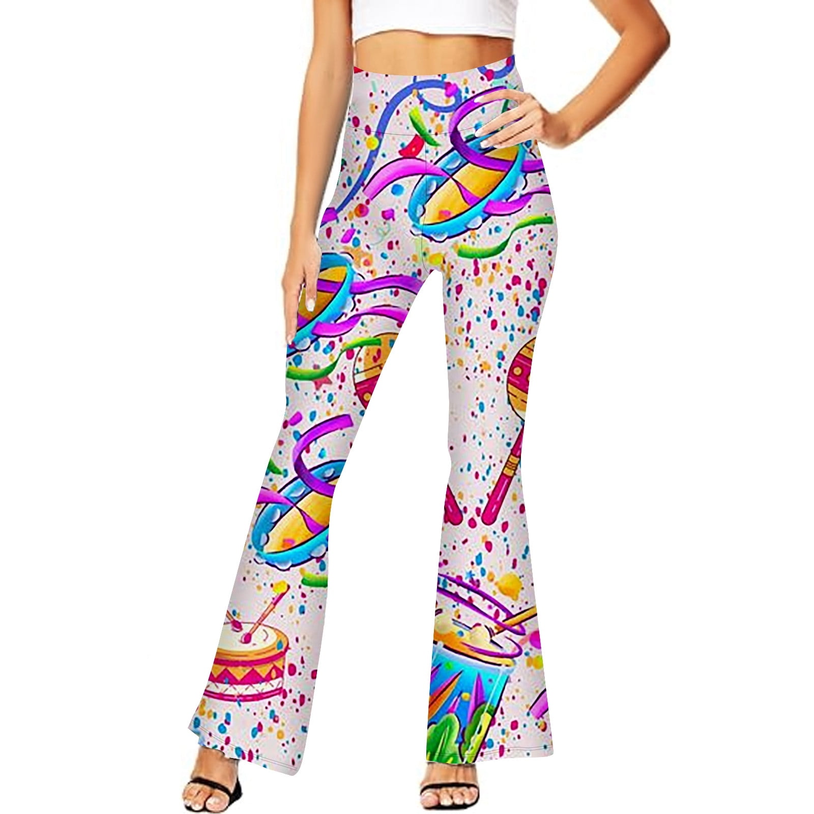 mardi gras flare pants