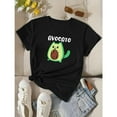 thumbnail image 1 of Womens Cartoon Graphic Graphic Tees Cute Print T Shirt Crew Neck for Daily Wear Tops, 1 of 7