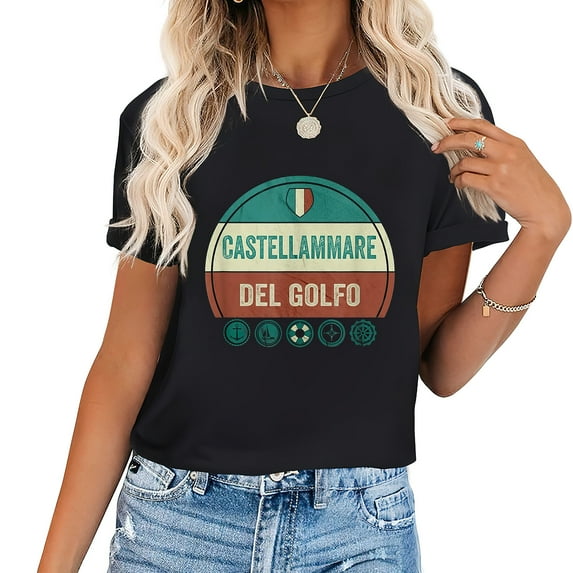 Womens Castellammare Del Golfo Sicily Italy Holiday Souvenir T-Shirt