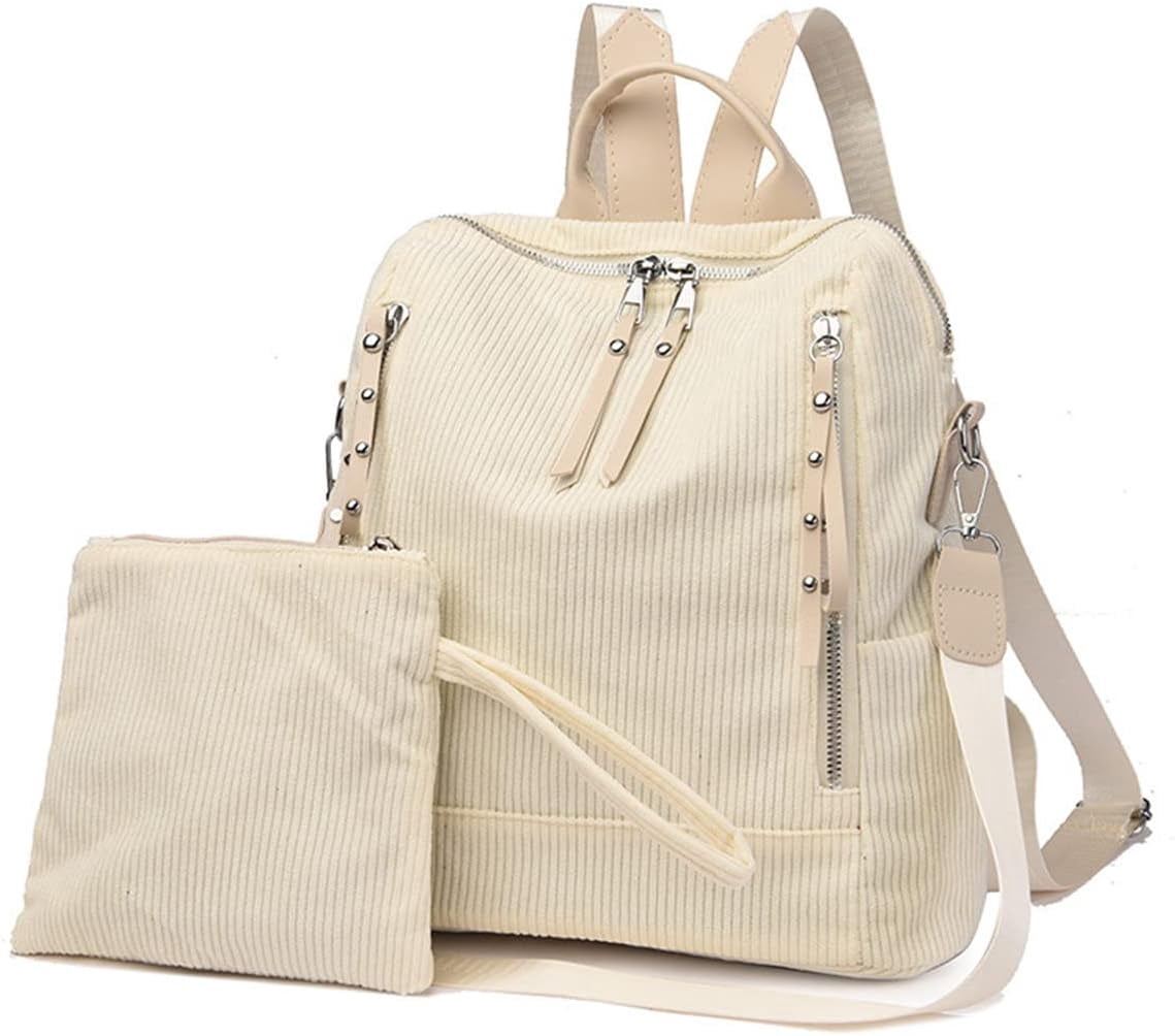 7254 Corduroy Casual Backpack Purse Convertible Travel Shoulder Bag 71-9d-NT68L._AC_SY300_QL30_.jpg main image 2