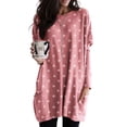 thumbnail image 1 of Womens Casual Basic Tunic Tops Long Sleeve Sleep Shirt Pajamas Lounge Wear Longline Blouse Tee Shirt, 1 of 2