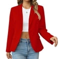 thumbnail image 1 of Womens Casual Blazers Long Sleeve Lapel Button Slim Work Office Blazer Jacket, 1 of 7