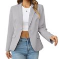 thumbnail image 1 of Womens Casual Blazers Long Sleeve Lapel Button Slim Work Office Blazer Jacket, 1 of 6