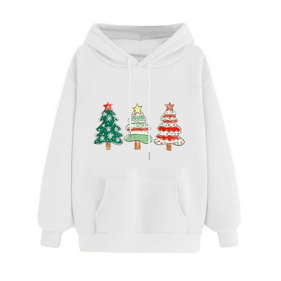 Womens Casual Christmas Tee Shirts Oversized Sweatshirt Cotton Fall Pullover Sweaters Light Fit Workout Crewneck Sweatshirt Long Sleeve Tops Dressy