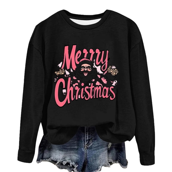 Womens Casual Christmas Tee Shirts Oversized Sweatshirts No Hood Fall Sweaters 2025 Off The Shoulder Sweatshirt Dress Long Sleeve Crop Top