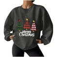 thumbnail image 1 of Womens Casual Christmas Tee Shirts Sweatshirt Crew Neck Fall Sweaters 2025 Zip Up Sweatshirt No Hood Long Sleeve Shirts Casual, 1 of 4