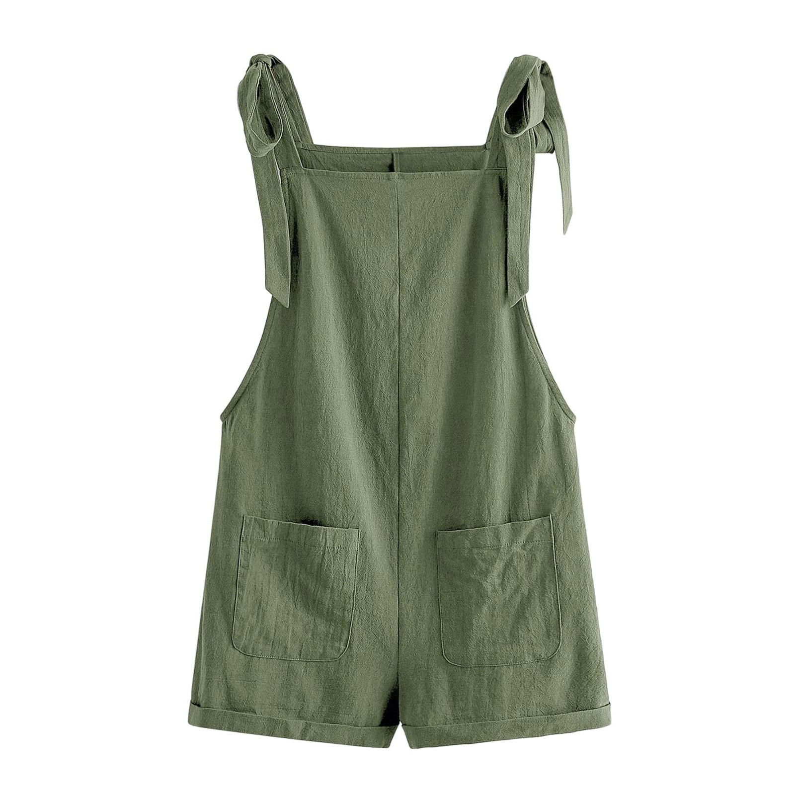 Linen cheap tie overalls