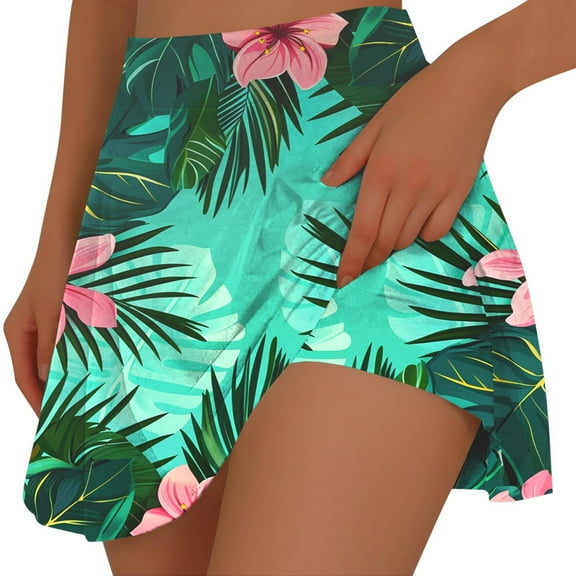 Womens Casual Drawstring Shorts Summer Elastic Waist Shorts Hawaii Tribal Print Elastic Waist Beach Vacation Trendy 2025 Summer Clothes With Pockets