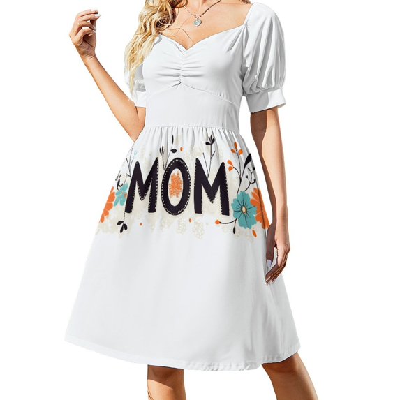 Womens Casual Dresses Mother's Day Short Sleeve Dress Summer Dresses for Women 2025
