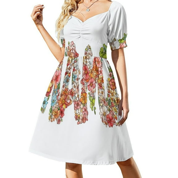 Womens Casual Dresses Mother's Day Short Sleeve Dress Summer Dresses for Women 2025