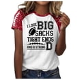 thumbnail image 1 of Womens Casual Fashion Printed Crew Neck Short Sleeve Pullover T Shirt, 1 of 5