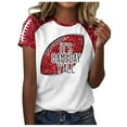 thumbnail image 1 of Womens Casual Fashion Printed Crew Neck Short Sleeve Pullover T Shirt, 1 of 5