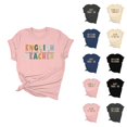 thumbnail image 1 of Womens Casual Fashion Printed Crew Neck Short Sleeve Pullover T Shirt, 1 of 3