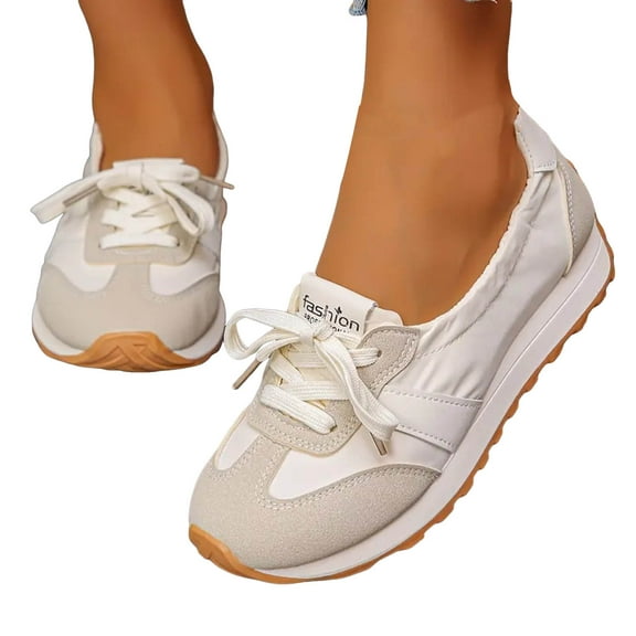 Womens Casual Fashion Sneakers Comfort Trendy Elastic Slip on Walking Flats Non Slip Nursing Work Loafers