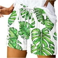 thumbnail image 1 of Womens Casual Floral Printed Elastic High-Waisted Drawstring Shorts Beach Shorts with Side Pockets, 1 of 4